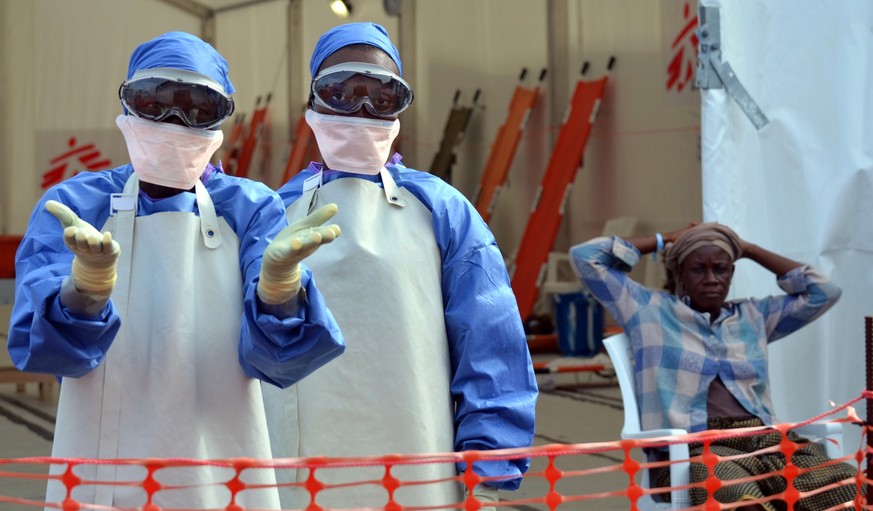 Ebola-Behandlungszentrum in Monrovia.
