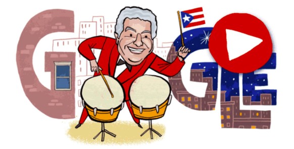 Der Musiker Tito Puento auf dem Google Doodle vom 11. Oktober 2022