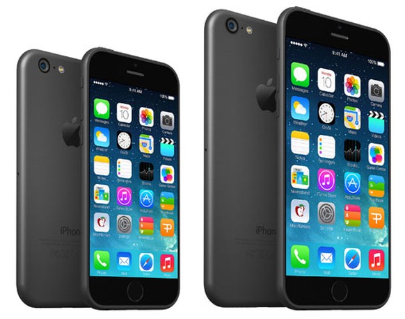 iPhone-6-Konzept: 4,5 Zoll und 5,5 Zoll gelten als wahrscheinliche Grössen für das neue iPhone.&nbsp;