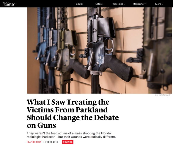 Ein Notarzt, der schon sehr viele Schusswaffen-Opfer behandelt hat, erzählt, was er im OP erleben musste. 
