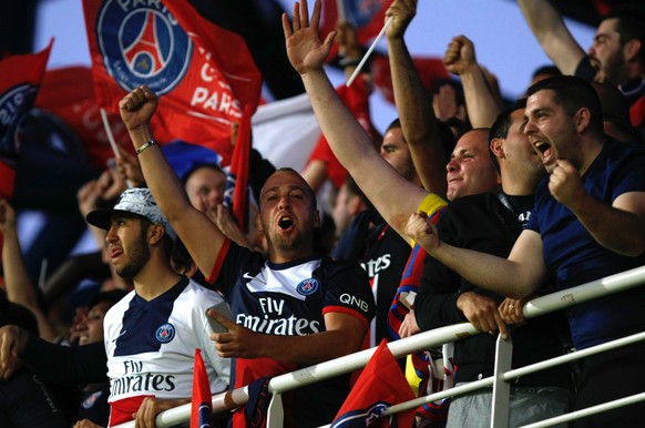 Die mitgereisten PSG-Fans hatten in Südfrankreich Grund zum Feiern.