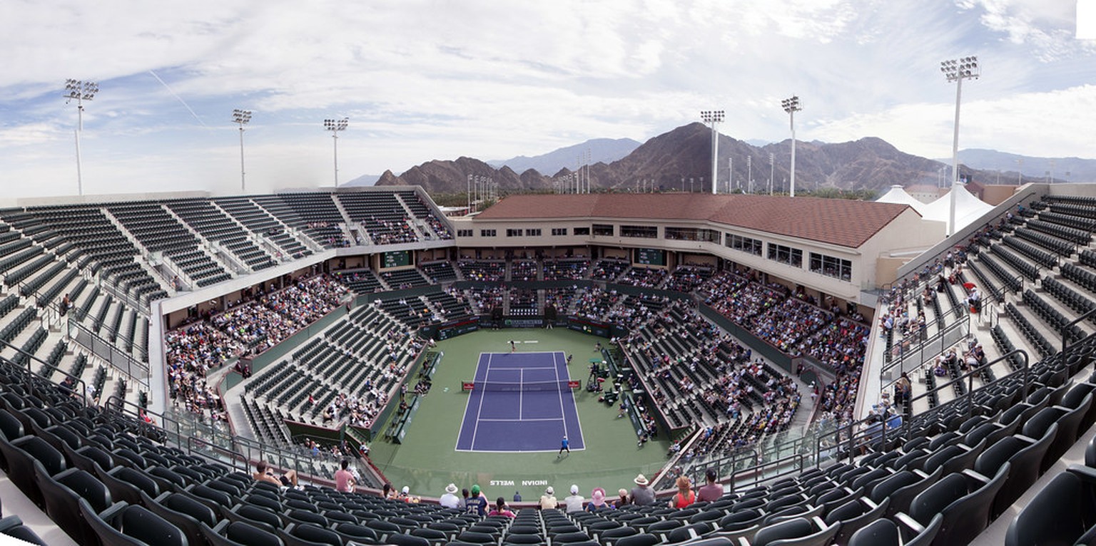 Beim Tennisturnier in Indian Wells, Kalifornien ist man auf das Coronavirus vorbereitet.