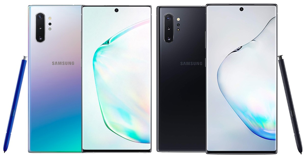 Links das Note 10 und rechts das Note 10 Plus.