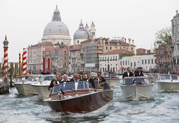 George Clooney und Amal Alamuddin sind bereits am Freitag in Venedig eingetroffen.