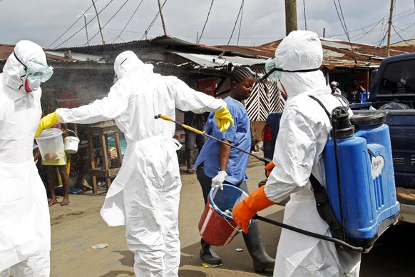 Massnahmen gegen die Ausbreitung von Ebola in Liberia.