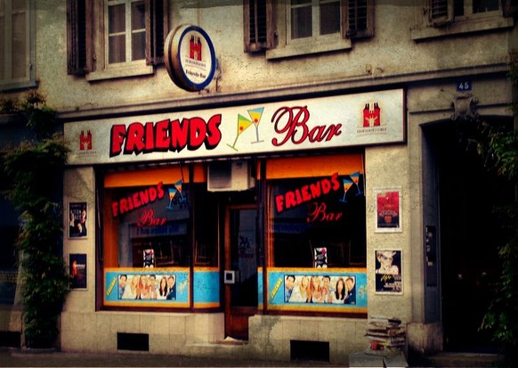 The Place To Be: Die Friends Bar in Kleinbasel an der Feldbergstrasse. Und ja, sie heisst wegen der Serie so.