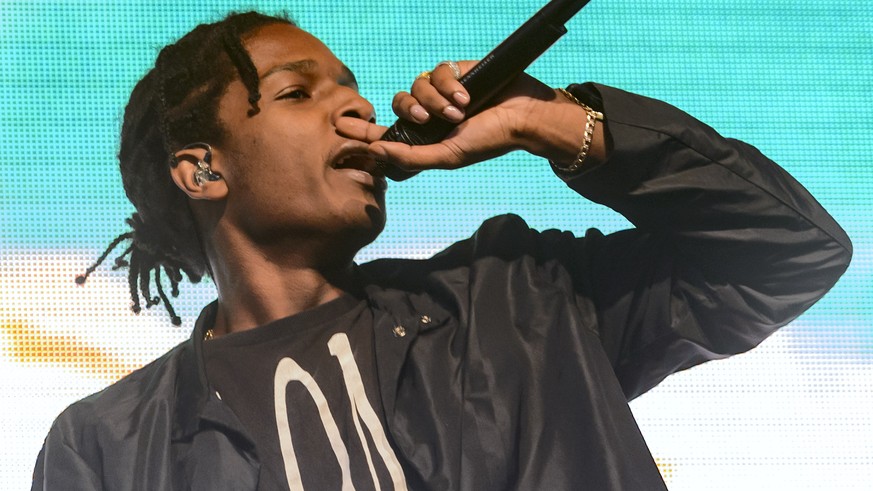 Rakim Mayers alias ASAP Rocky of the US performs on the Montreux Jazz Lab stage during the 49th Montreux Jazz Festival, in Montreux, Switzerland, Thursday, July 16, 2015. (KEYSTONE/Laurent Gillieron)