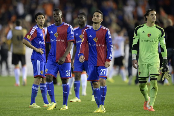 Yann Sommer (r.) &amp; Co. bezogen im Estadio Mestalla nach einem 3:0 im Hinspiel eine 0:5-Niederlage.