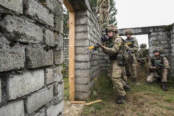 Russland kritisiert das Nato-Manöver vehement – im Bild britische Infanterieeinheiten am zweiten September in Polen.