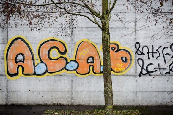 «A.C.A.B.» ist ein beliebtes Sujet für Graffiti.