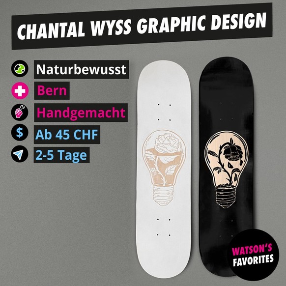 Die «Skate Art» von Chantal Wyss Graphic Design.