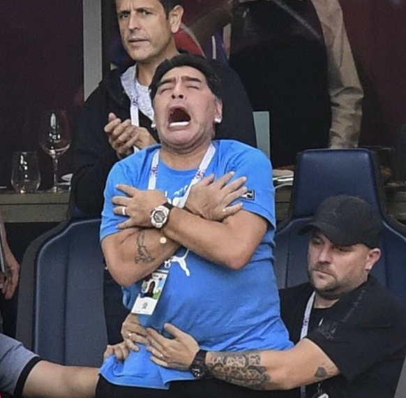 Maradona nach Messis 1:0.