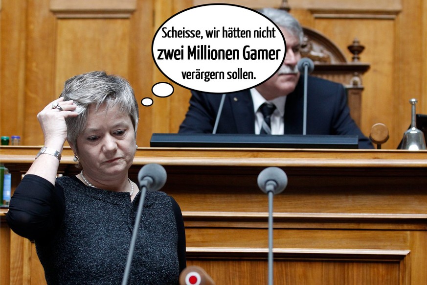 Jacqueline Fehr, die erste SP-Nationalrätin, die vom kritischen Standpunkt gegenüber der Game-Industrie abgerückt ist.