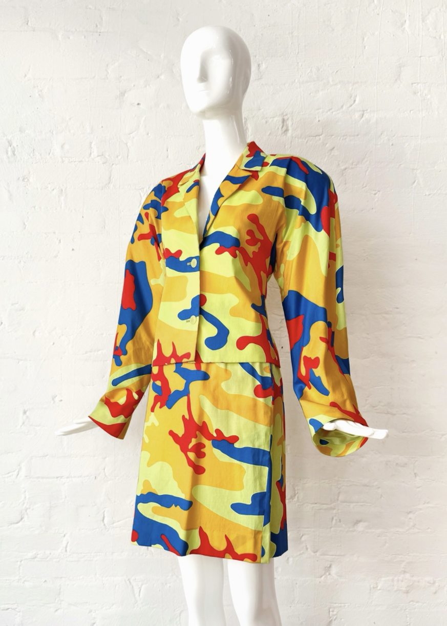 Stephen Sprouse 1987 Andy Warhol’s iconic camouflage print