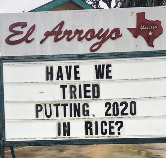 «Haben wir schon probiert, 2020 in Reis einzulegen?»