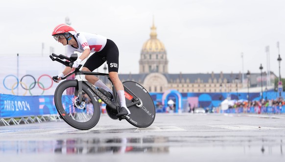 Paris 2024 Olympic Games, Olympische Spiele, Olympia, OS Picture by Zac Williams/SWpix.com - 27/07/2024 - Paris 2024 Olympic Games - Cycling Road - Womens Individual Time Trial ITT 32.4km - Invalides ...