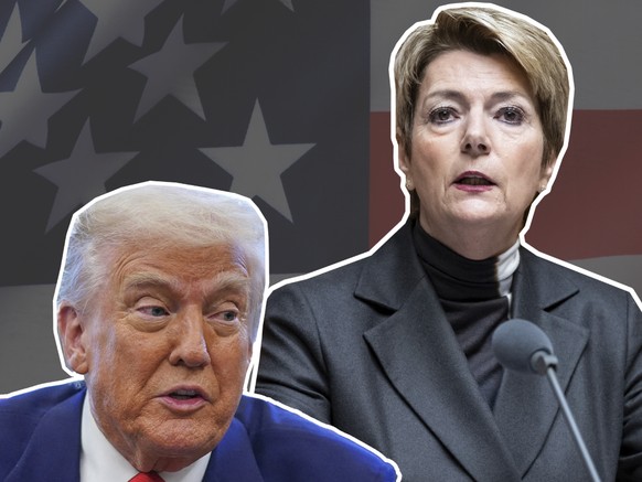 Combo: Trump, Karin Keller-Sutter