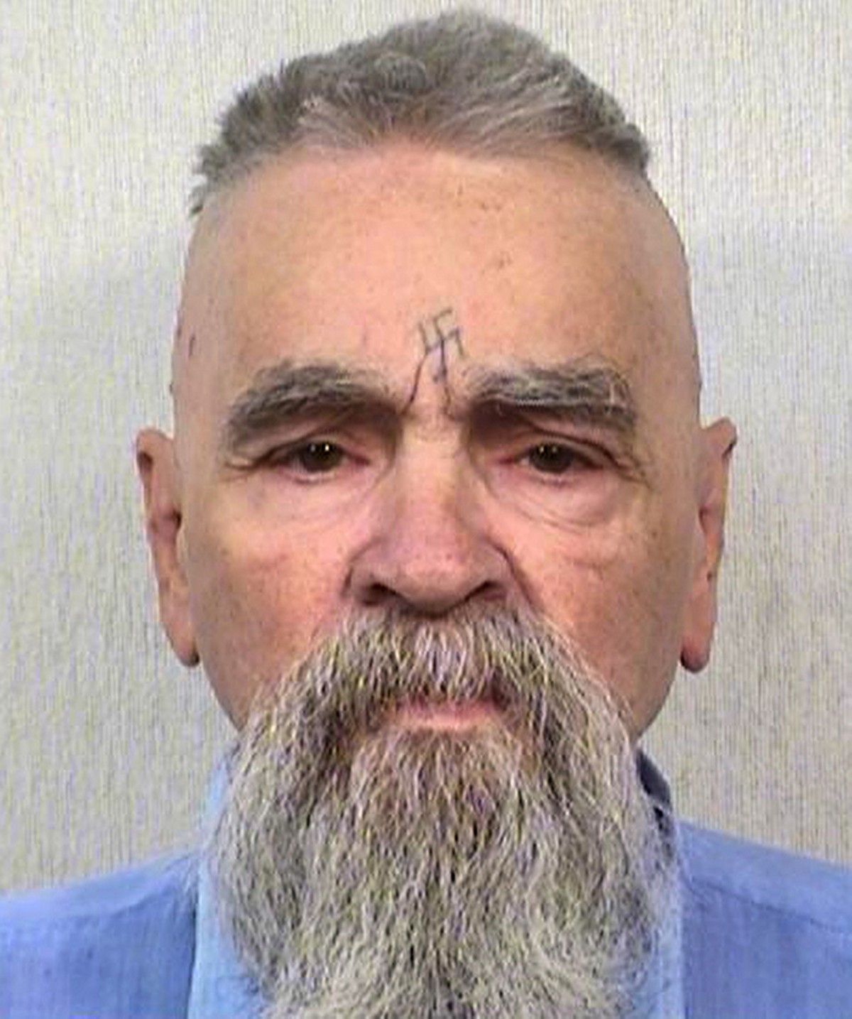 Hakenkreuz-Tattoo auf der Stirn: Manson sitzt immer noch im Gefängnis.&nbsp;