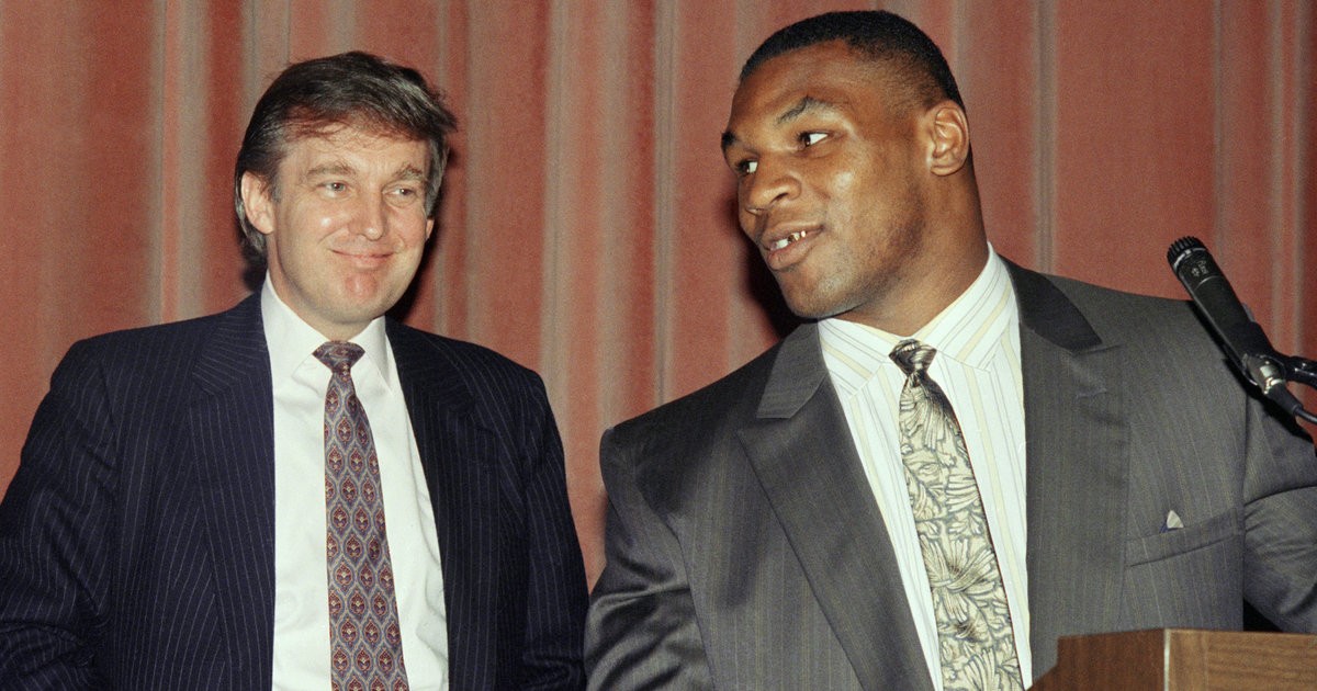 Donald Trump und Mike Tyson (1988).