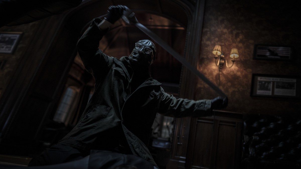 This image released by Warner Bros. Pictures shows Paul Dano in a scene from "The Batman." (Warner Bros. Pictures via AP)