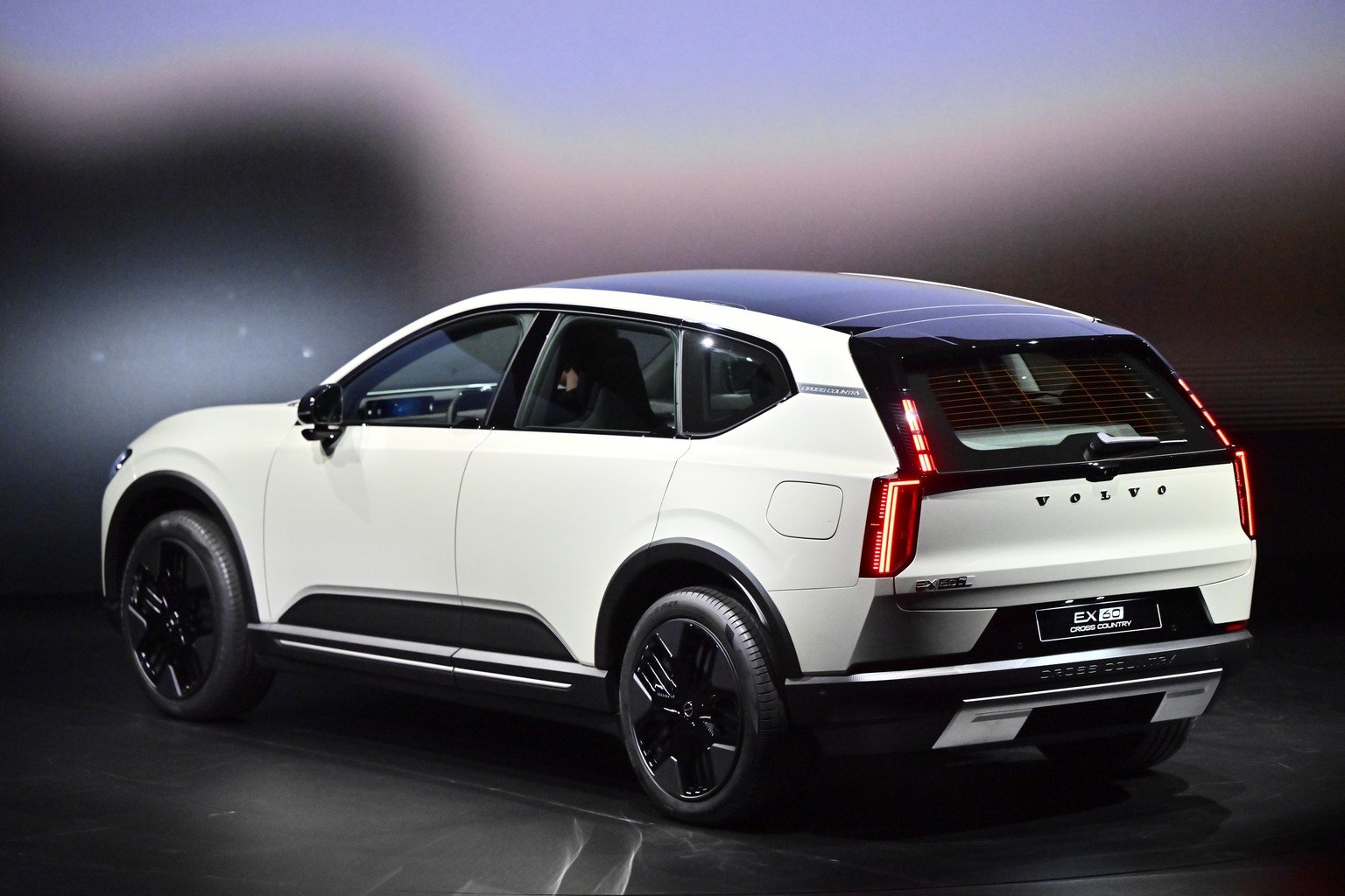 epa12668220 A new Volvo EX60 electric car is launched during an event in Stockholm, Sweden, 21 January 2026. EPA/Anders Wiklund SWEDEN OUT