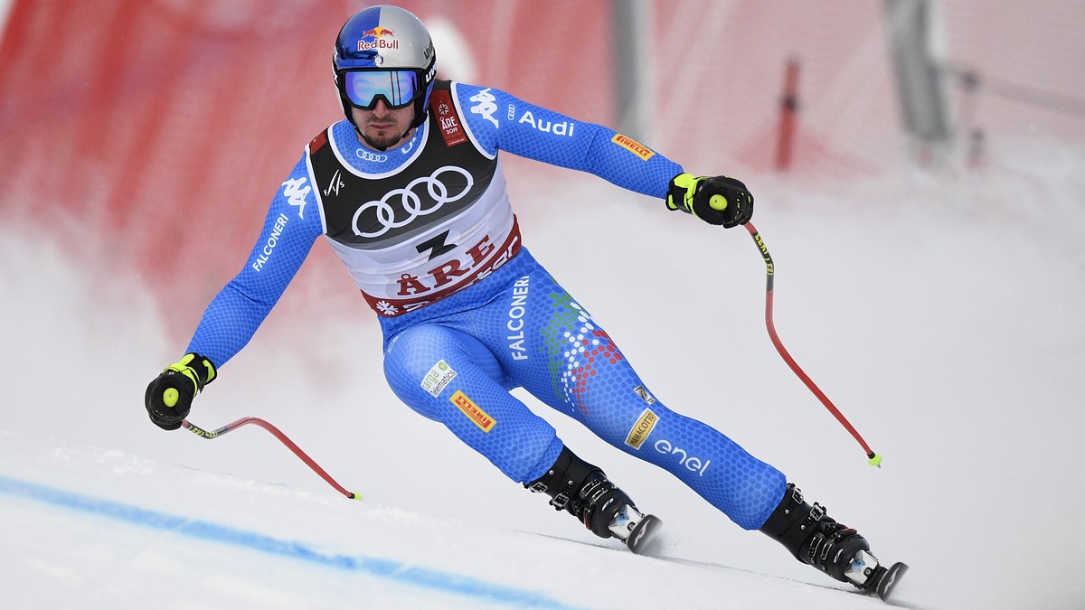 epa07347367 Dominik Paris of Italy in action during the men's Super G race at the FIS Alpine Skiing World Championships in Are, Sweden, 06 February 2019. EPA/CHRISTIAN BRUNA