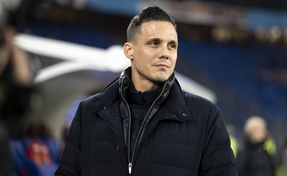 Basels Praesident David Degen vor dem Fussball Meisterschaftsspiel der Regular Season der Swiss Super League zwischen dem FC Basel 1893, FCB, und dem dem FC Winterthur, FCW, im Stadion St. Jakob-Park  ...