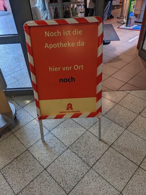 Apotheke ist passiv-aggressiv