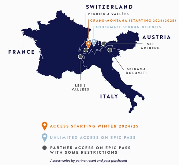 Epic Pass Europa Saison 2024/25