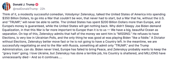 Trump beleidigt Selenskyj