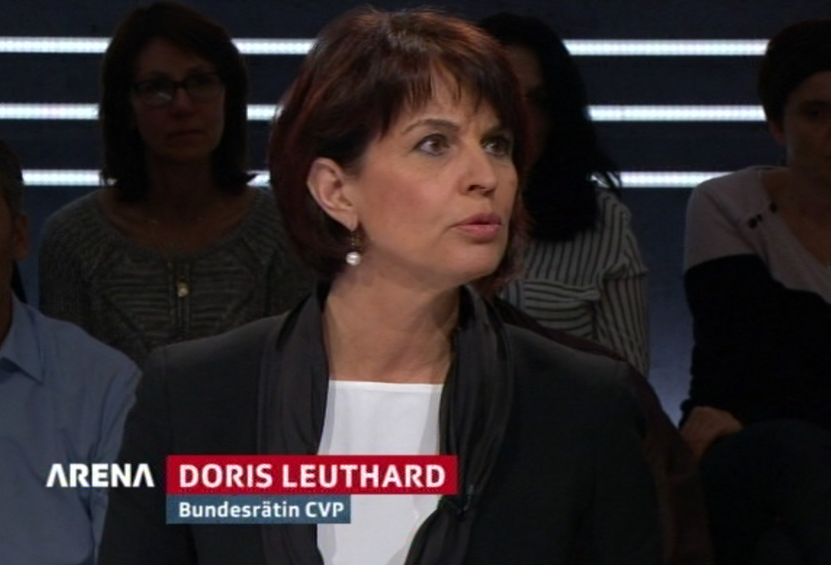 Verkehrsministerin Doris Leuthard legte einen souveränen Auftritt hin.