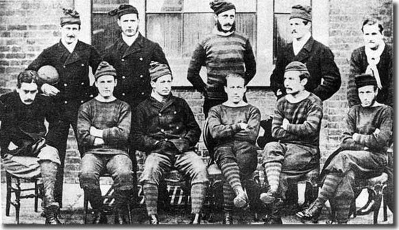 Ein Mannschaftsbild der Royal Engineers von 1872.