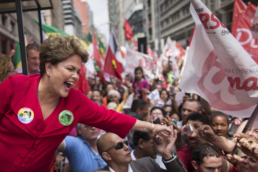 Brasiliens Präsidentin Dilma Rousseff am Samstag in Porto Alegre.