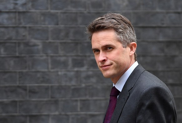 epa07540820 (FILE) - British Defence Secretary Gavin Williamson arrives for a Cabinet meeting in London, Britain, 30 April 2019, reissued 01 May 2019. Media reports on 01 May 2019 state that British P ...