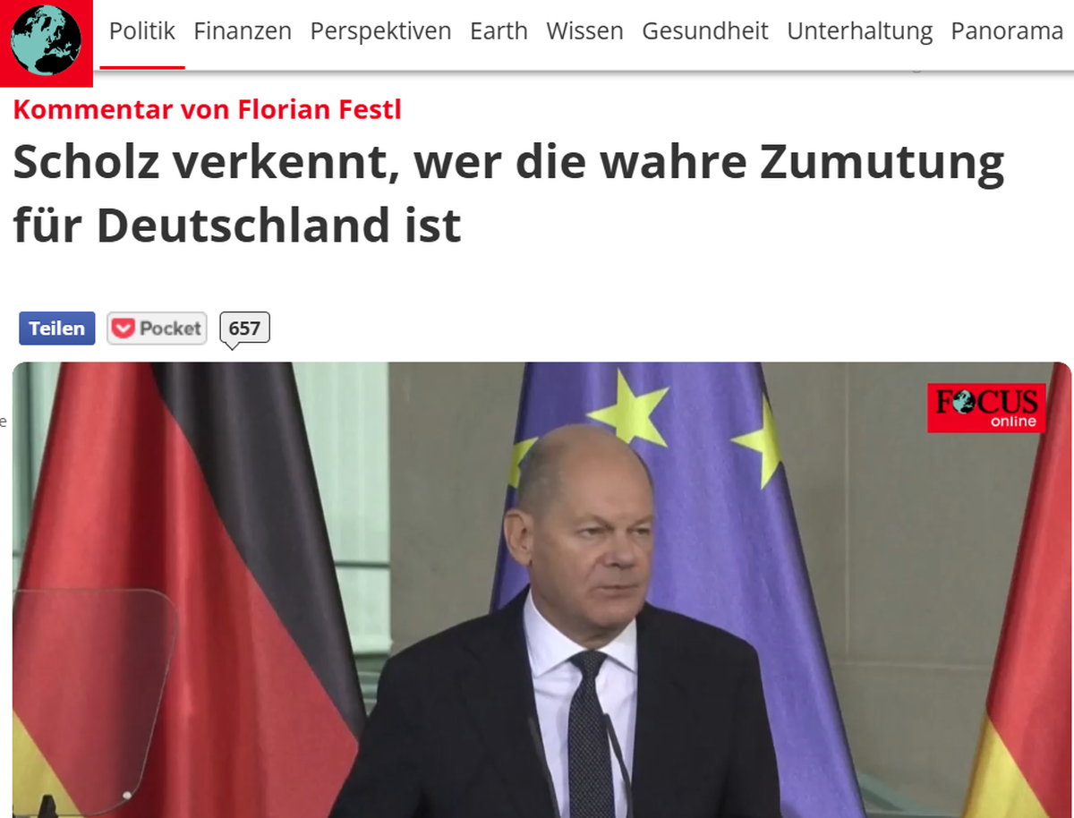Schlagzeile focus