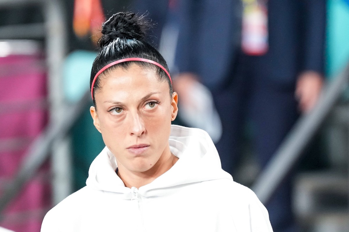 Sydney, Australia, August 20th 2023: Jenni Hermoso 10 Spain enters the stadium for the national anthem during the FIFA Womens World Cup 2023 Final football match between Spain and England at Stadium A ...