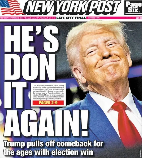 Titelseite der New York Post
