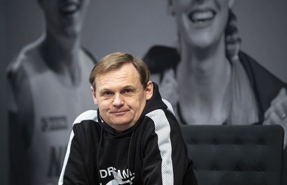 epa08227473 Bjorn Gulden, CEO of Puma, pictured during the annual earnings press conference in Herzogenaurach, Germany, 19 February 2020. The sporting goods manufacturer said they increased their sale ...