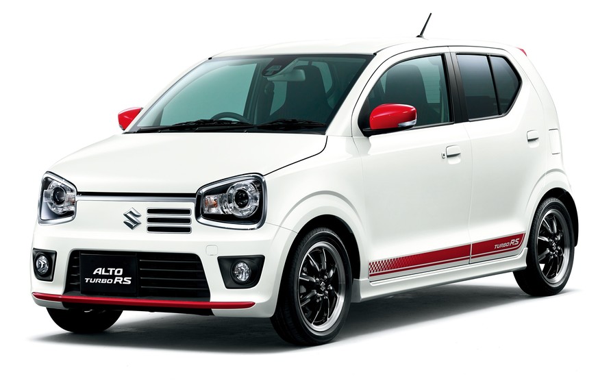 suzuki alto turbo rs kei car japan http://www.autoevolution.com/news/2015-suzuki-alto-turbo-rs-is-pocket-racer-from-japan-video-photo-gallery-93149.html