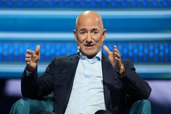 Amazon founder Jeff Bezos speaks at the America Business Forum, Thursday, Nov. 6, 2025, in Miami. (AP Photo/Rebecca Blackwell)
Jeff Bezos