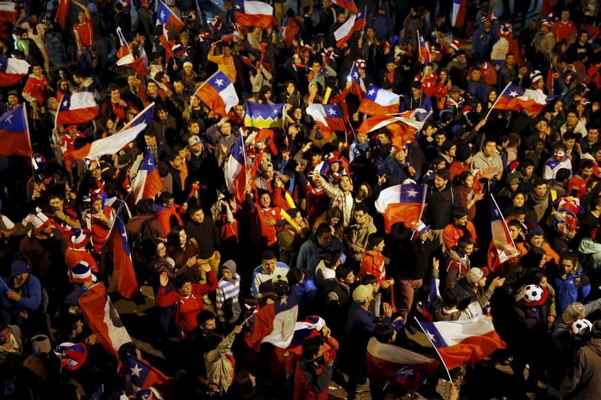 Ungehaltener Jubel in Santiago de Chile.