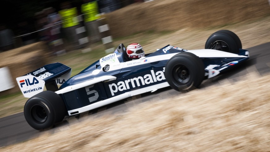 1983 Nelson Piquet pilots the Brabham BT52 formula 1 formula one