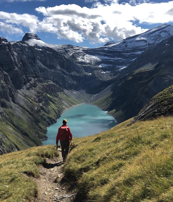 Im Abstieg vom Muttenkopf zum Limmernsee.