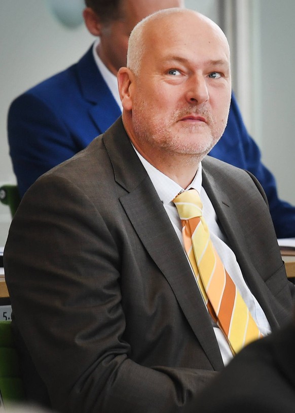 GER Sachsen Dresden Saechsischer Landtag - Mitglieder der einzelnen Fraktionen MdL - 1. konstituierende Sitzung - AfD - hier Joerg Dornau 01.10.19 011019 GER Sachsen Dresden Saxony State Parliament Me ...