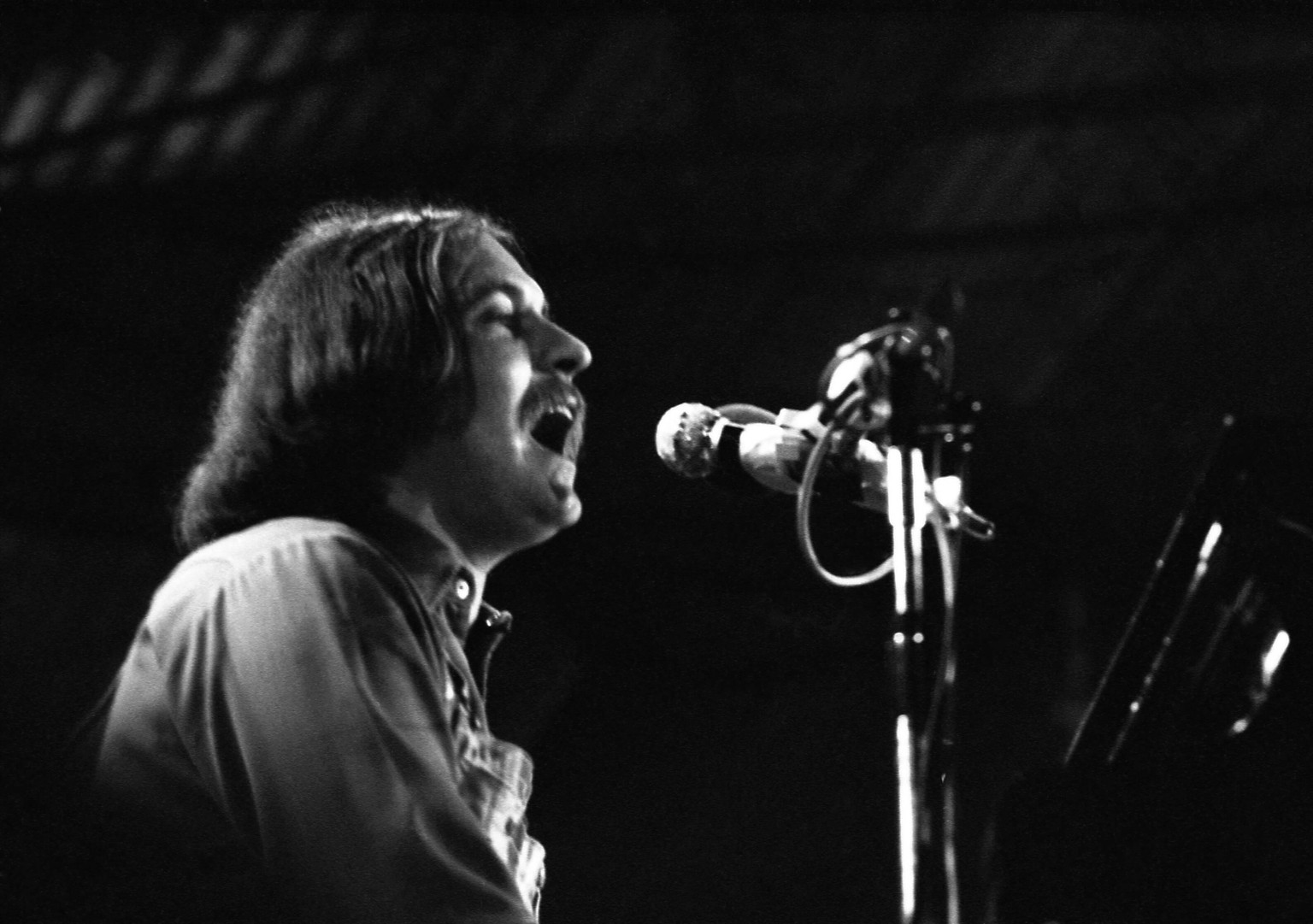 Gary Brooker mit Procol Harum am Isle of Wight Festival 1970.