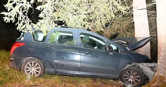 Grabserberg: Schwerer Selbstunfall mit Todesfolge und Verletzten