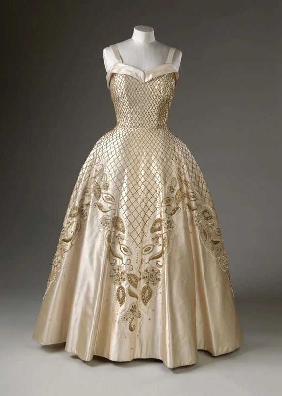 Abendkleid von Queen Elizabeth II. 1956