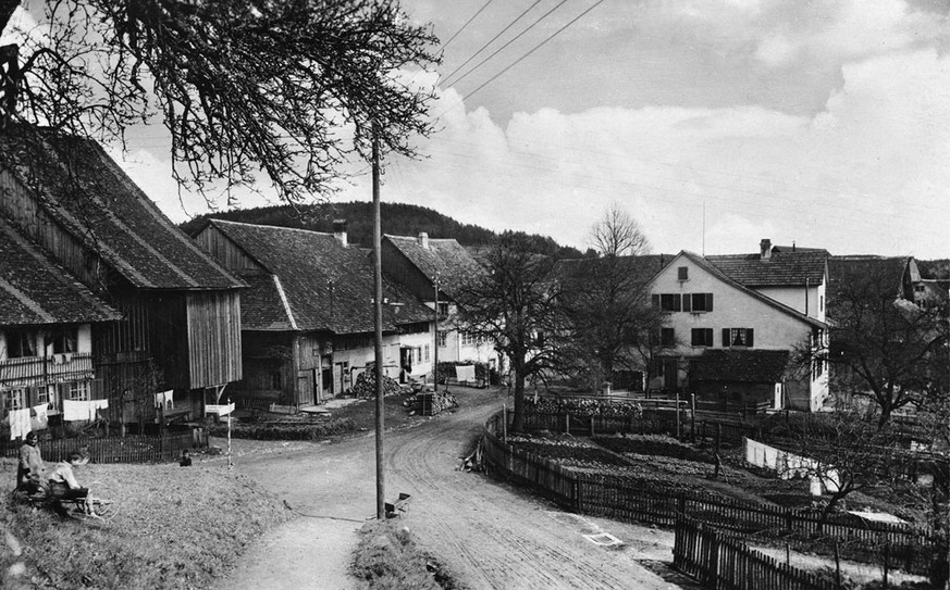 Ländlich: die&nbsp;Berghaldenstrasse 1920.