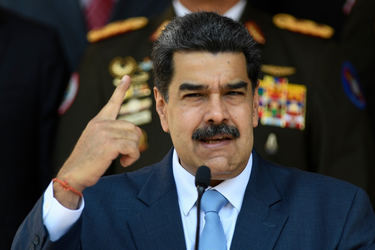 FILE - Venezuelan President Nicolas Maduro gives a press conference at the Miraflores presidential palace, March 12, 2020, in Caracas, Venezuela. (AP Photo/Matias Delacroix, File)
Nicolas Maduro