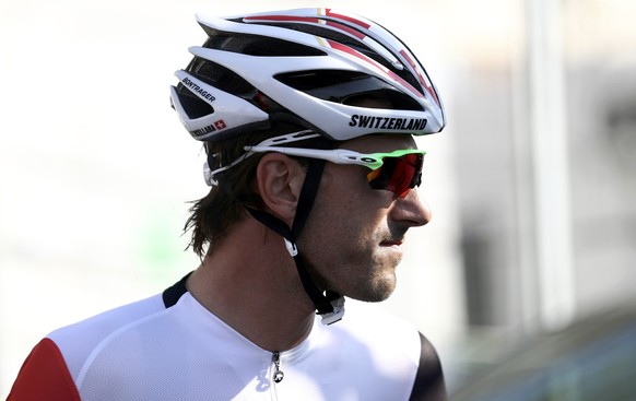 2016 Rio Olympics - Cycling Road - Final - Men&#039;s Road Race - Fort Copacabana - Rio de Janeiro, Brazil - 06/08/2016.Fabian Cancellara (SUI) of Switzerland before the start of the race REUTERS/Bryn ...